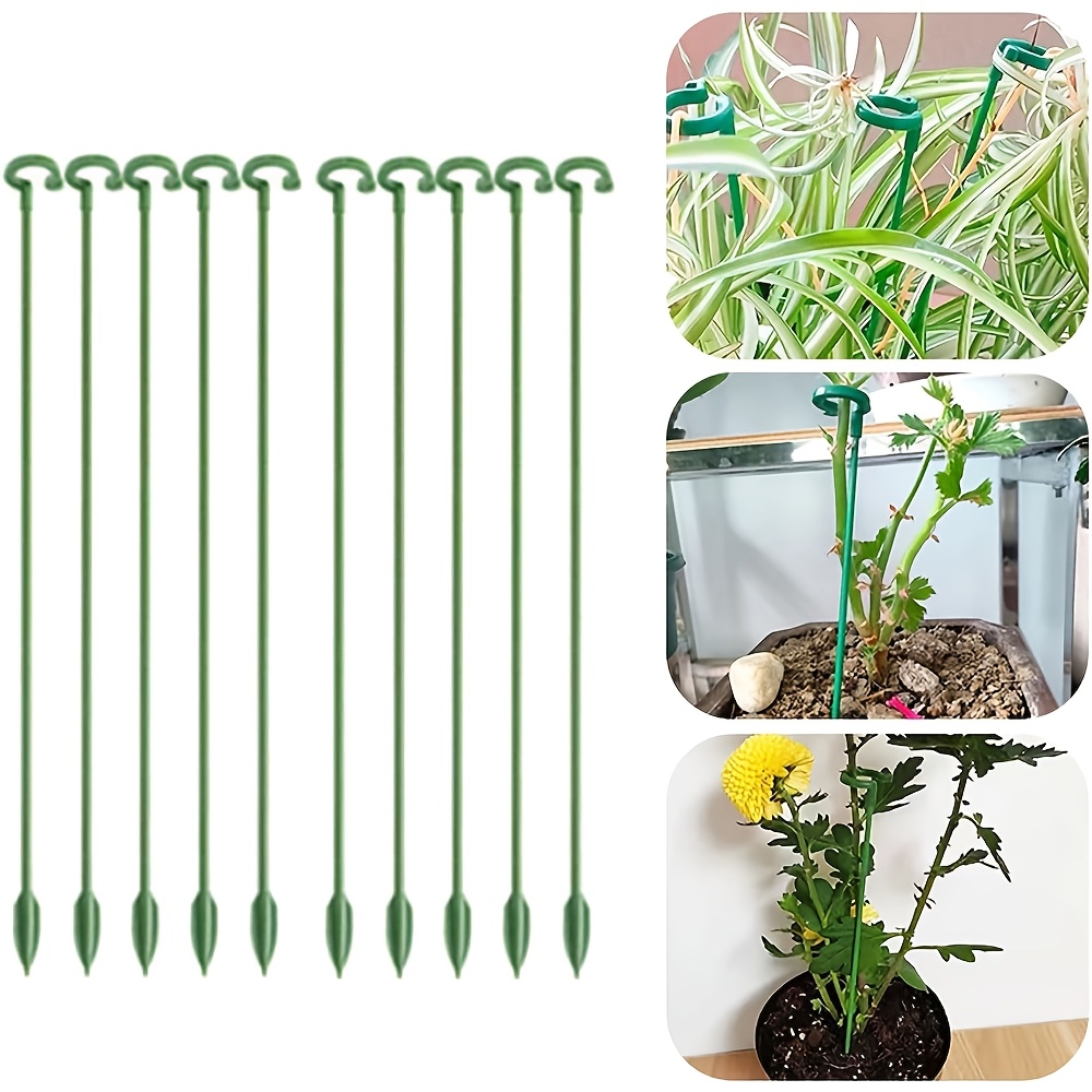 Plant Parent Tools - 5/10 個植物サポートスタンド蝶蘭の花鉢植え固定ロッド再利用可能な野菜保護固定ツールガーデニング Su