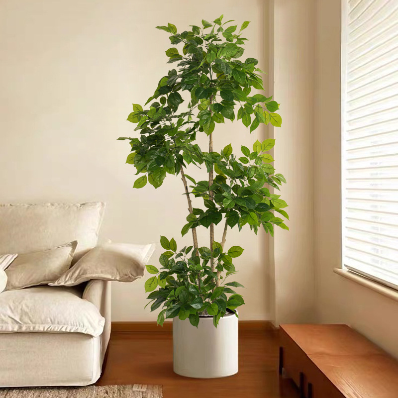 2-78 インチ大型偽植物人工ハッピーツリープラスチック R - Fiddle Leaf Fig のレビューと価格
