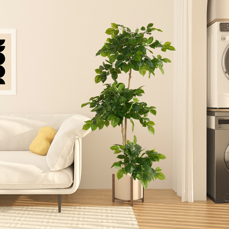 2-78 インチ大型偽植物人工ハッピーツリープラスチック R - Fiddle Leaf Fig のレビューと価格
