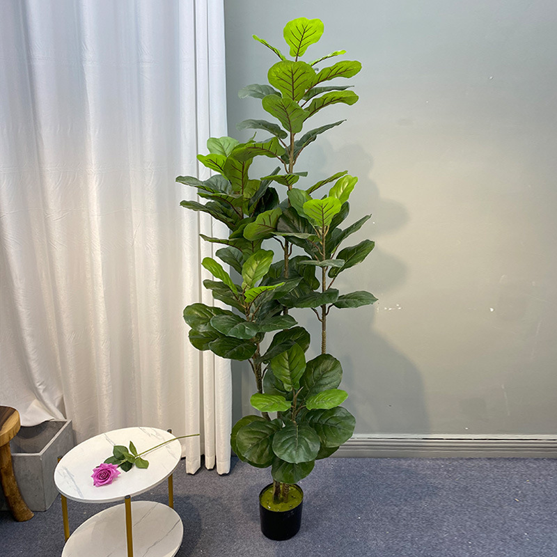 59インチの大きなficusツリー人工植物偽の木プラスチック - Fiddle Leaf Fig のレビューと価格