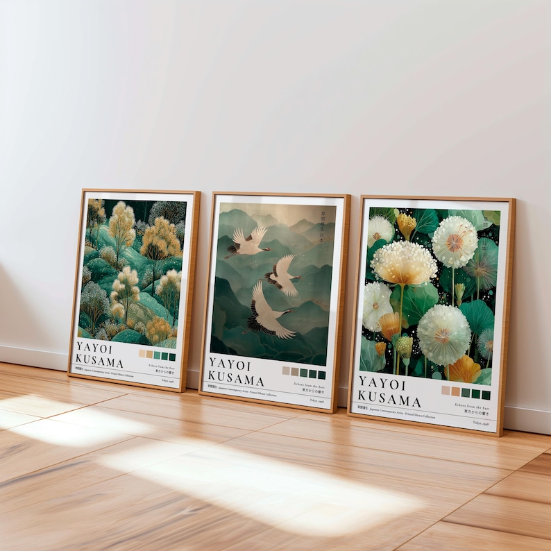 1/3 個日本草間彌生タンポポキャンバスポスター鶴の森緑植物 - Plant Parenting のレビューと価格