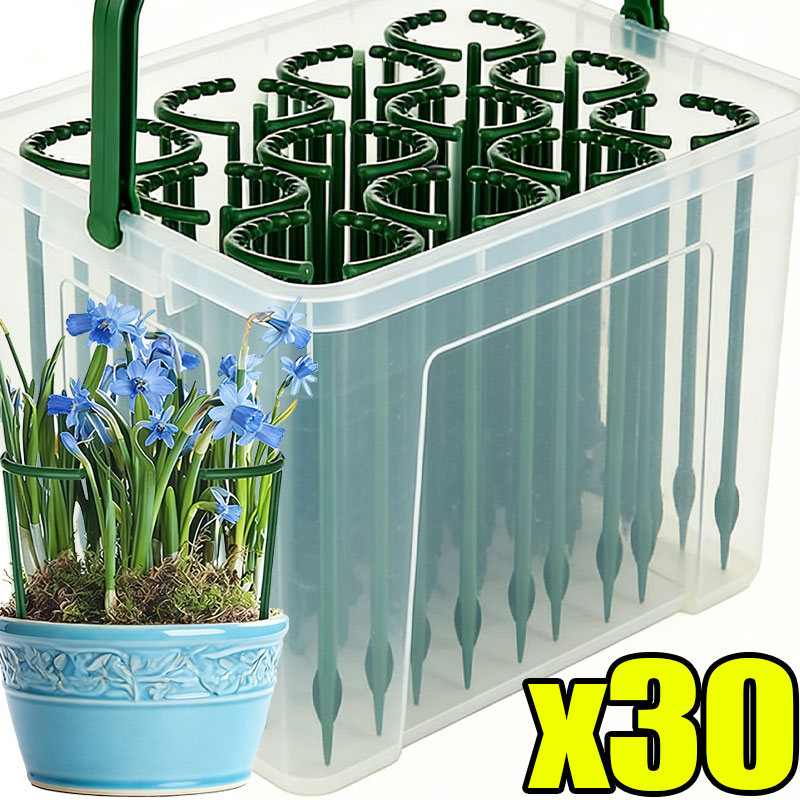 30-1 個プラスチック植物サポート半円形パイルフレーム固定 - Plant Parent Tools のレビューと価格