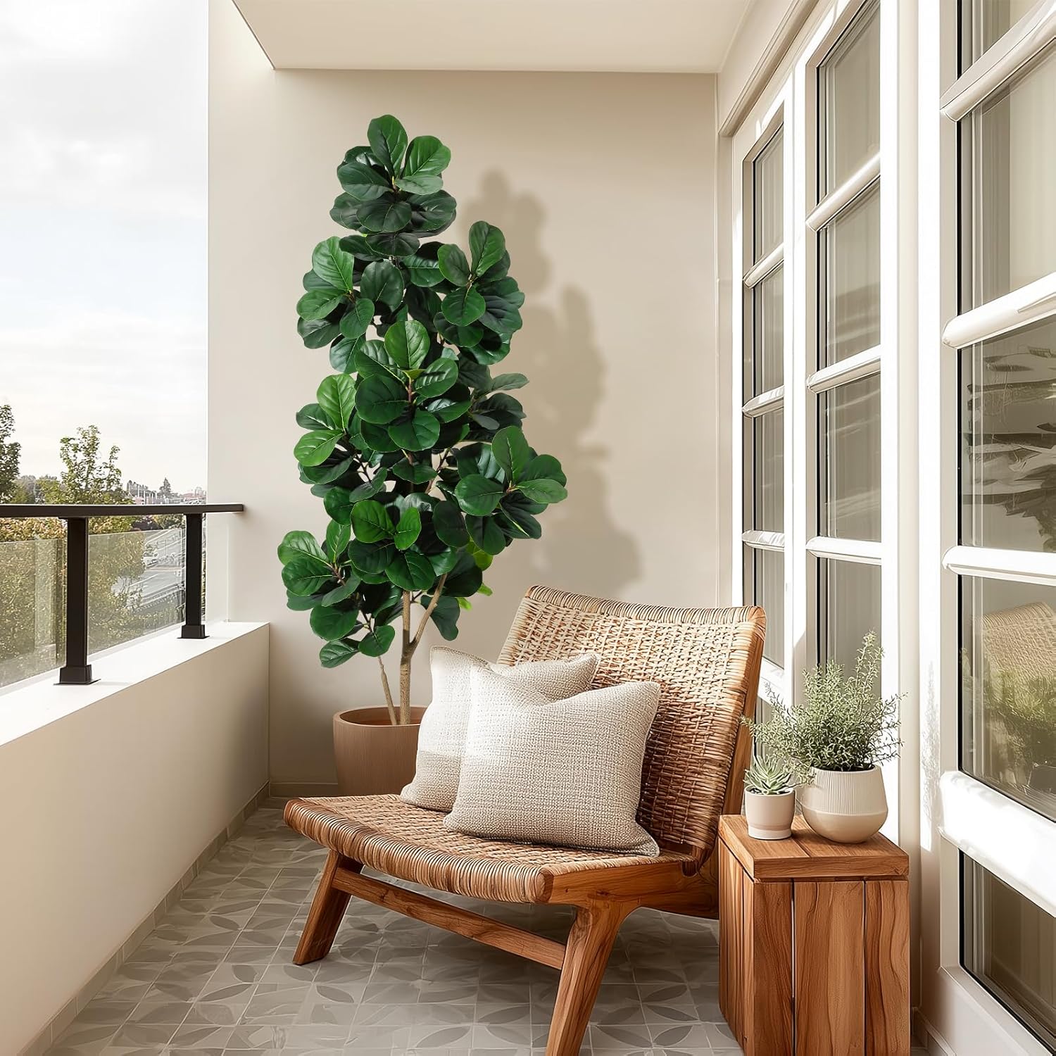 4FT/5FT/6FT/7FT フィドルリーフイチジクの木  - Fiddle Leaf Fig のレビューと価格